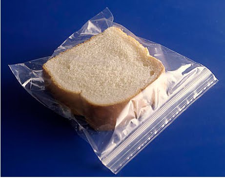 The way to get out of debt. Stealing food with your sandwich bag